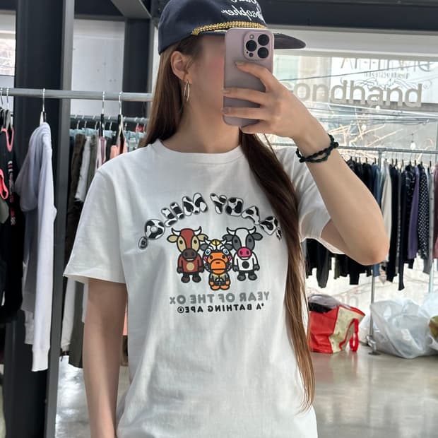 베이프 마일로 카우프렌즈 반팔티