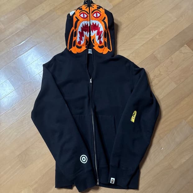 베이프 타이거 후드집업 블랙 [XL]