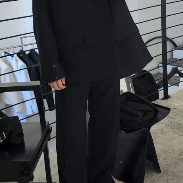 준느 /J20 IX자수 블레이저, P10RE 플레어 슬랙스 셋업/M, M