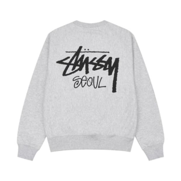 스투시 서울 애쉬헤더 맨투맨 Msize