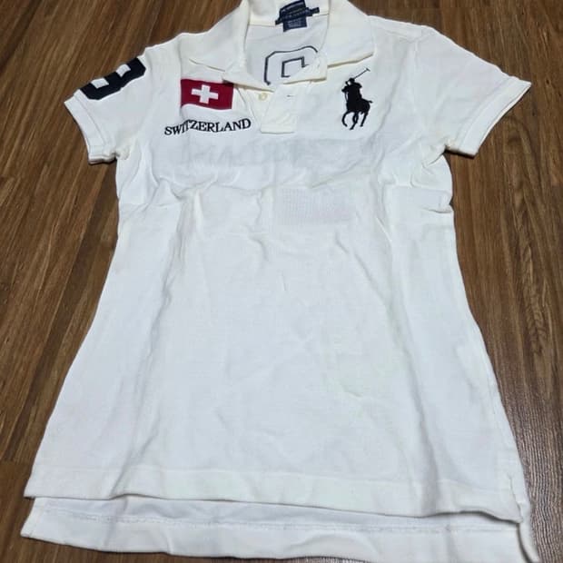 정품 폴로랄프로렌 스위스 빅포니 반팔 카라티