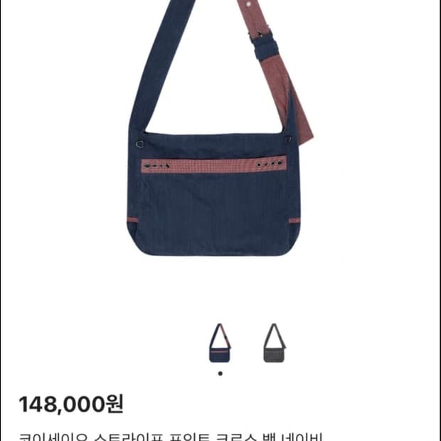 코이세이오 스트라이프 포인트 크로스백