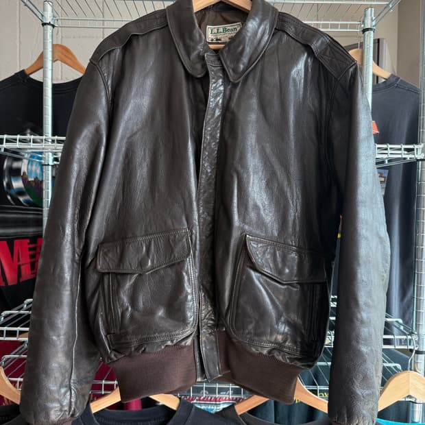 80s L.L.Bean 엘엘빈 A-2 레더 자켓