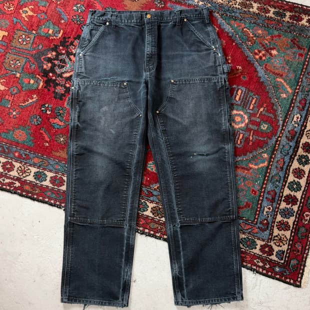 OG USA Made 칼하트 B01 더블니 블랙 칼하트 썩블니 카펜터