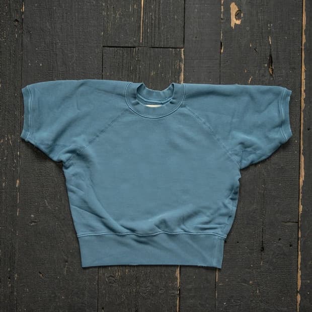 [XXL] MADEWORN SHORT SLEEVE 맨투맨 STEEL