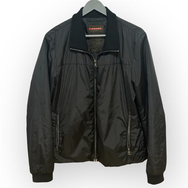 프라다스포츠 나일론 하이넥 자켓