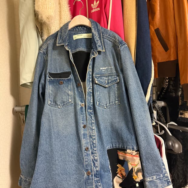 오프화이트 청자켓