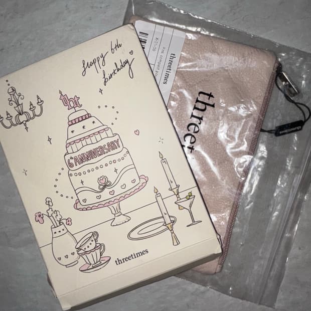 쓰리타임즈 파우치+거울