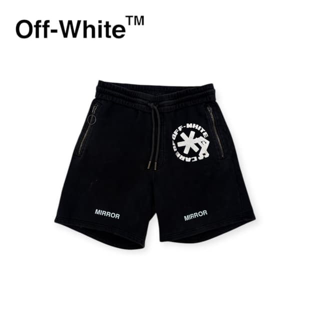 오프화이트 컷오프 반바지