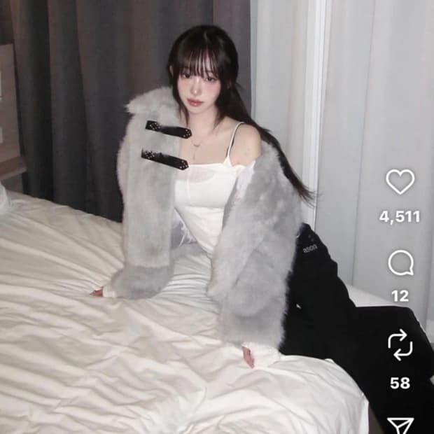 일리고 퍼피 숏 퍼자켓 (네고가능)