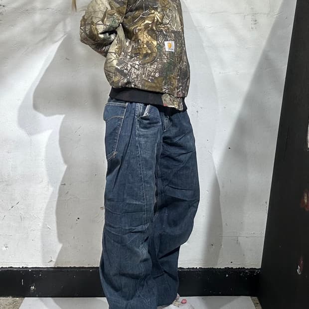 리바이스 중청 엔지니어드 와이드 데님 팬츠 청바지 32