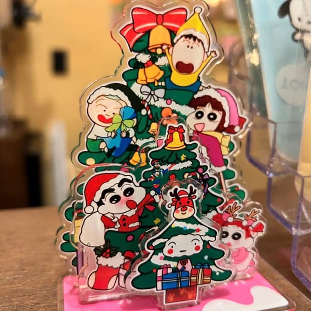 짱구 크리스마스 아크릴 트리