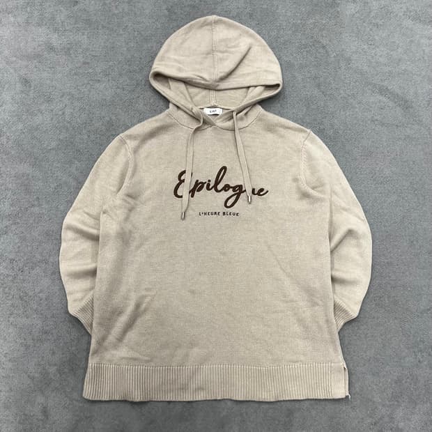 55 리스트 캐시미어 혼방 니트 후드