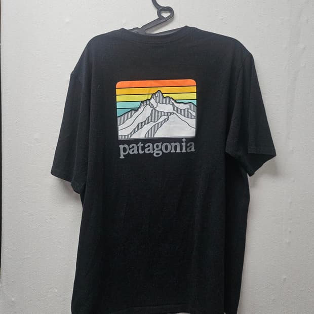파타고니아 포켓 반팔 티셔츠 블랙 M