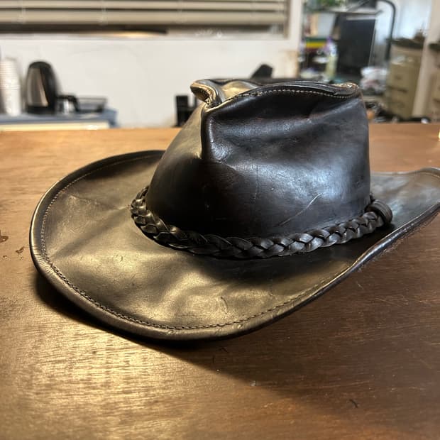 Henschel leather western hat