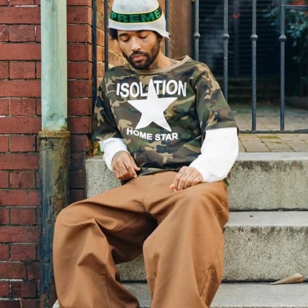 ihp 카모 레이어드 티셔츠 M