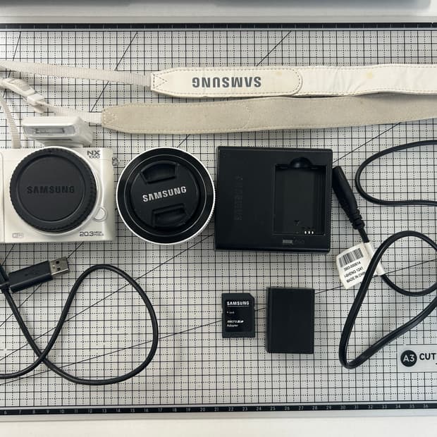 삼성 NX1000 카메라 화이트 풀세트 (2030만 화소/Wi-Fi ) 