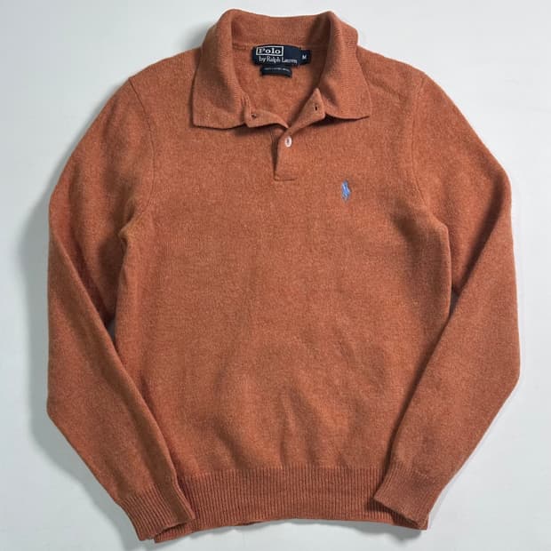 폴로 랄프로렌 울 카라 니트