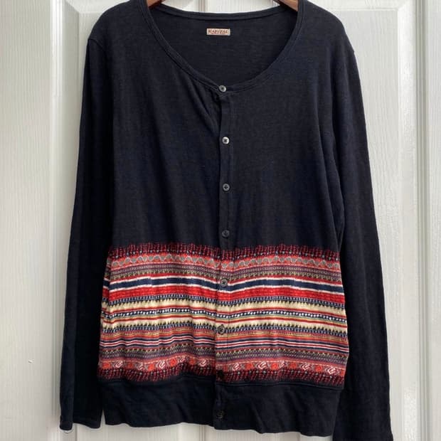 캐피탈 kapital 에스닉 가디건 