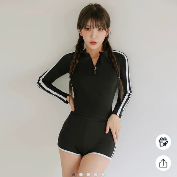 여성 래쉬가드 세트 3pcs