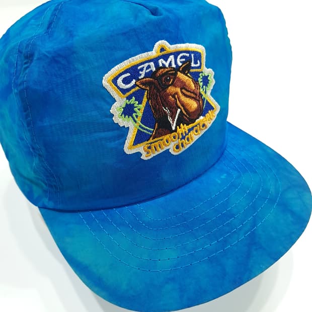 90s USA Vintage 스모킹 카멜 로고 블루 볼캡 P1212