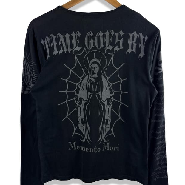 JPN 펑크 스컬 Y2K 마리아 롱슬리브2395