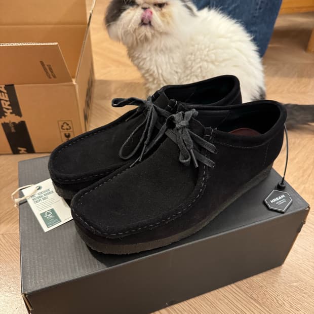 [UK9] 클락스 왈라비 블랙 스웨이드 미중고