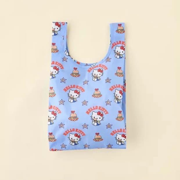 헬로키티 바쿠 베이비 햄버거 장바구니 + 락토핏 콜라보 장바구니