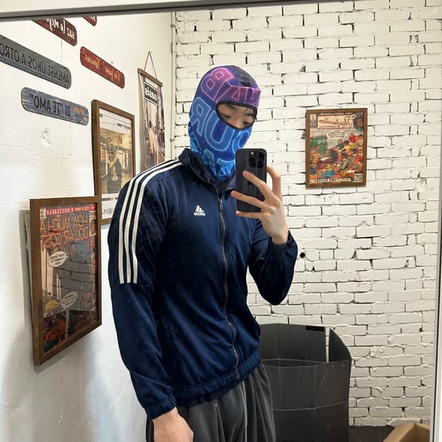 아디다스 네이비 삼선 트랙탑 져지