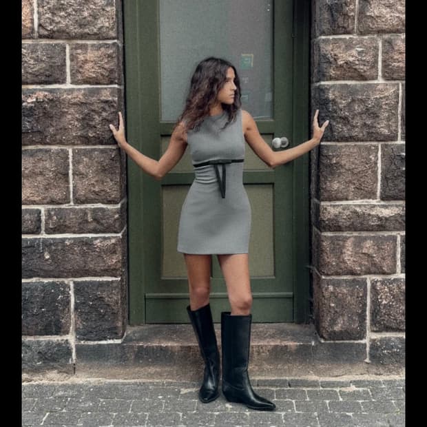 Zara 자라 카우보이 플랫 부츠