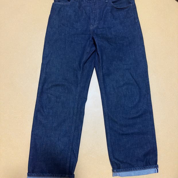 유니클로 jw앤더슨 셀비지 스트레이트진 32사이즈