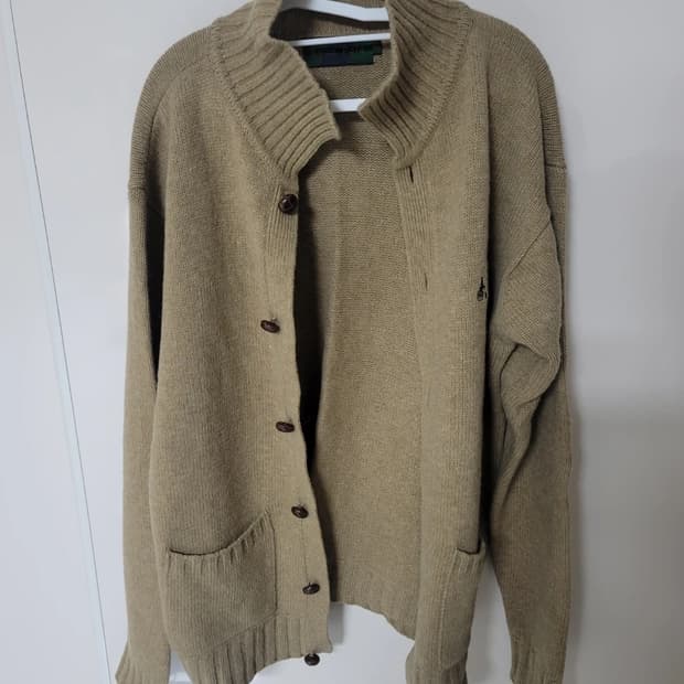 빈폴 100퍼 모 가디건 105사이즈 상태굿

