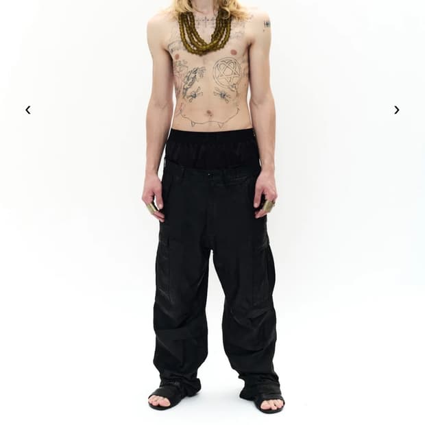 P.L.N. THE CLASSIC CARGO PANTS - BLACK