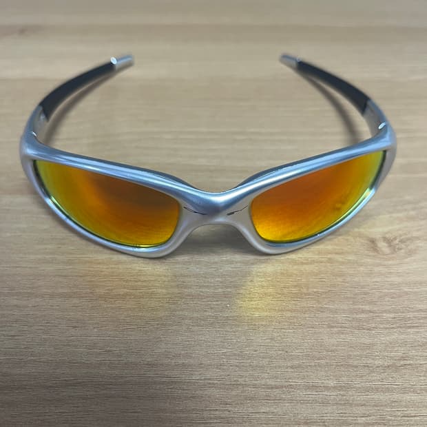 오클리 뉴 스트레이트 자켓 1999 선글라스 실버