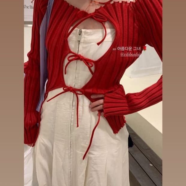 ribbonbit 리본빛 a roege hove 뢰게호브 가디건 xs-s