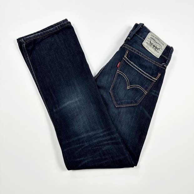 28 리바이스 523 여성 스트레이트 데님팬츠 진청