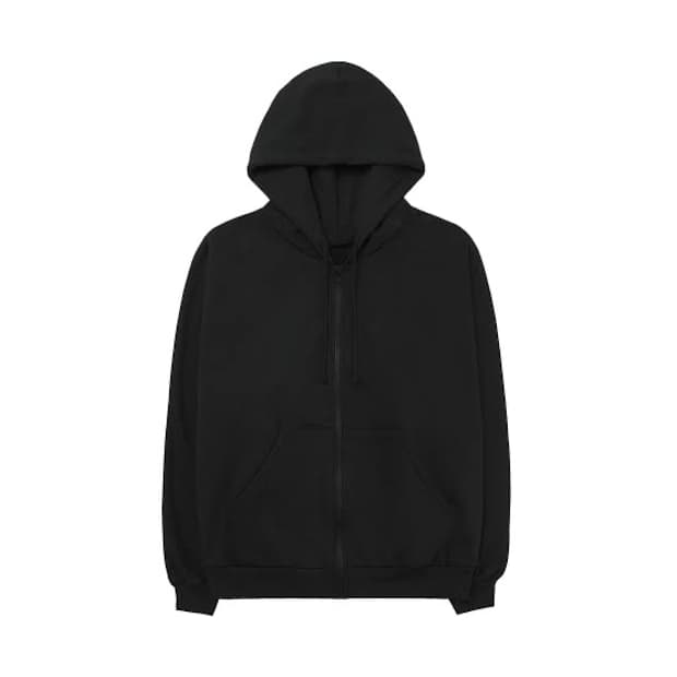 [3] 이지 HD-03 후드집업 블랭크 블랙