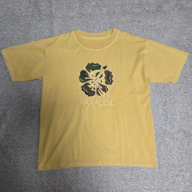 Paradise Japan 자수 반팔 티셔츠 L(100)