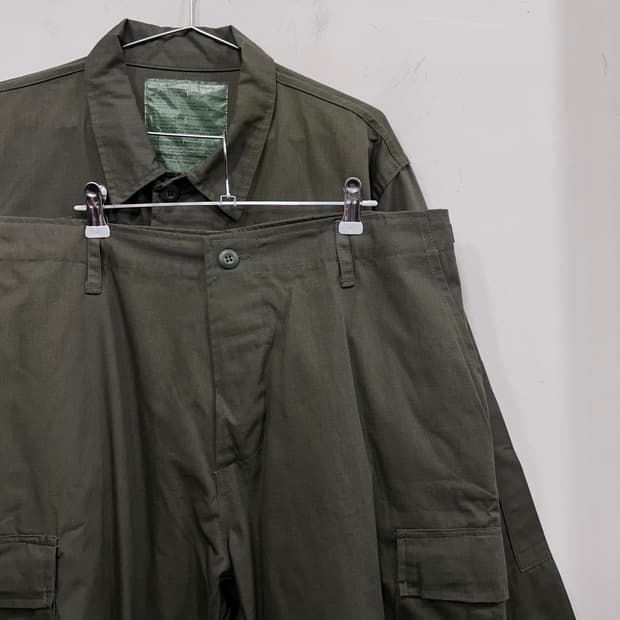 미군 밀리터리 립스탑 필드 우드랜드 자켓 & 카고팬츠 셋업