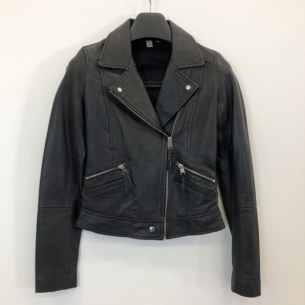 자라우먼 양가죽 라이더자켓 XS