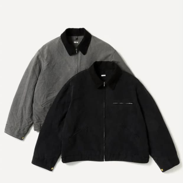 [3] 아프레쎄 빈티지 실크 코튼 디트로이트 자켓 블랙