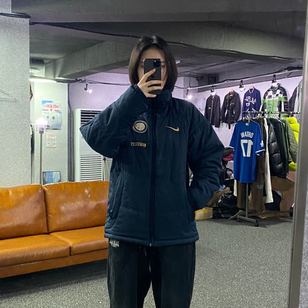 나이키 인테르 네이비 팀 패딩 B2926