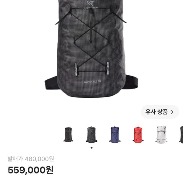 아크테릭스 알파30fl백팩 가방