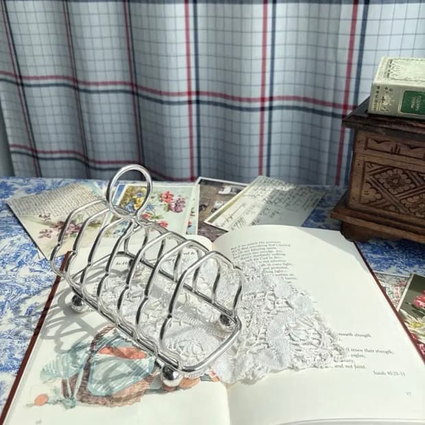 앤틱 실버플레이트 토스트랙