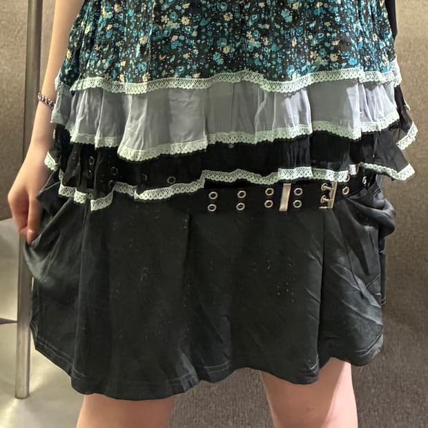 Vintage 여성 아일렛 스터드 벨트