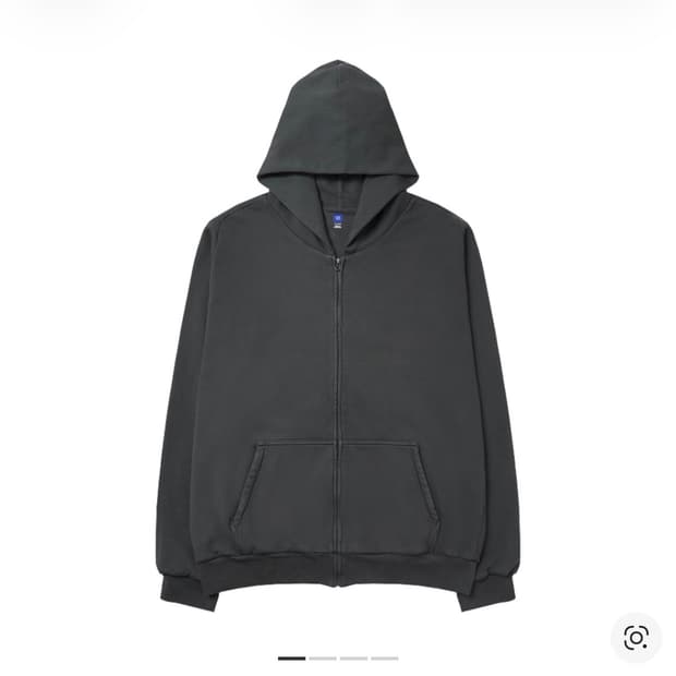 이지갭 YZY 후드집업 다크 그레이