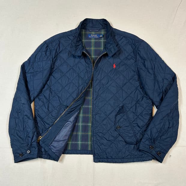 XL) 폴로 랄프로렌 네이비 퀼팅 자켓