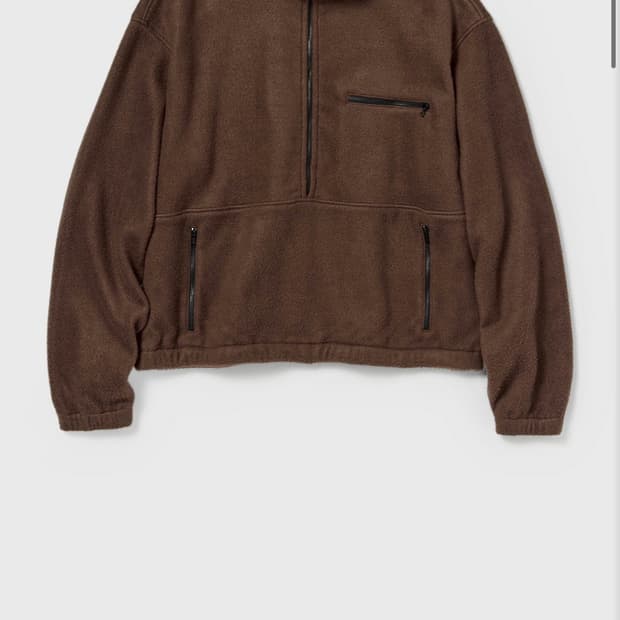 오라리 실크 후리스 브라운