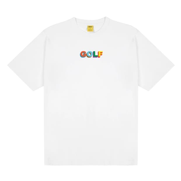 [M] 골프왕 타일러 멀티 컬러 3D 로고 티셔츠 GOLF WANG