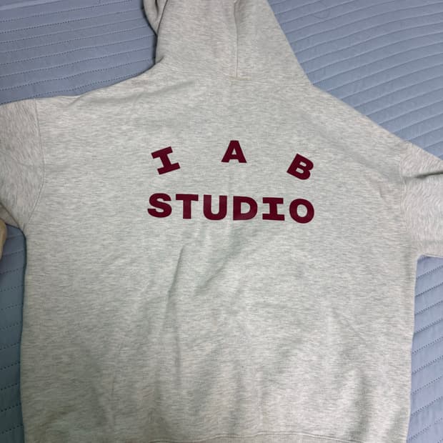 아이앱 후드 오트밀 버건디 L